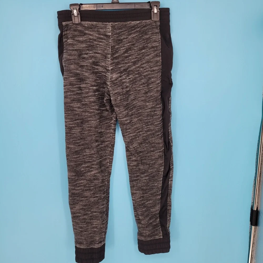 Alexander Wang Jogger Pants Womens XS Black White Marl Athleisure Knit Tapered